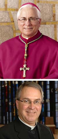 Bishop Jeffrey R. Haines and Very Rev. Jerry Herda